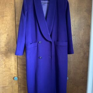 Dior Rich Purple Wool Coat